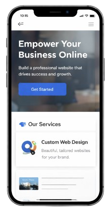 Website mobile preview